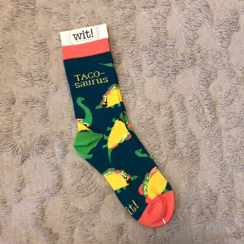 Taco-Saurus Fun Socks